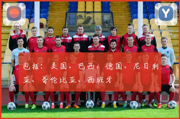 包括：美国、巴西、德国、尼日利亚、哥伦比亚、西班牙